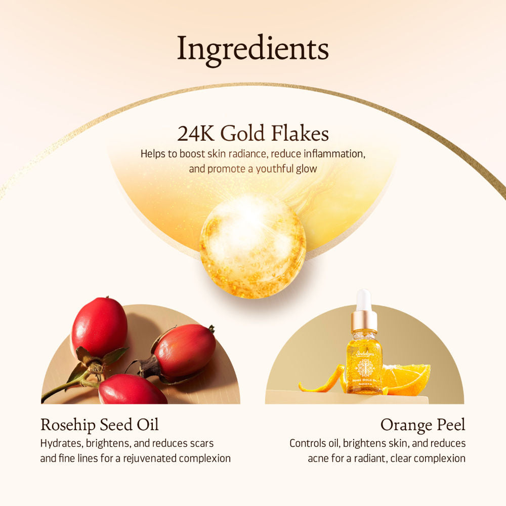 Indulgeo Essentials 24k Rose Gold Face Primer Oil Lightweight Hydration & Radiant Finish