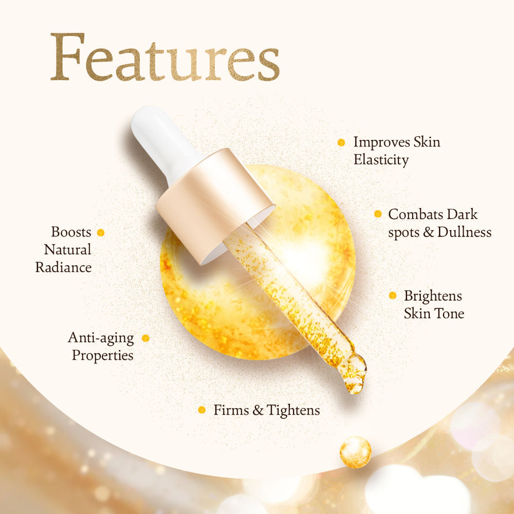 Indulgeo Essentials 24k Rose Gold Face Primer Oil Lightweight Hydration & Radiant Finish