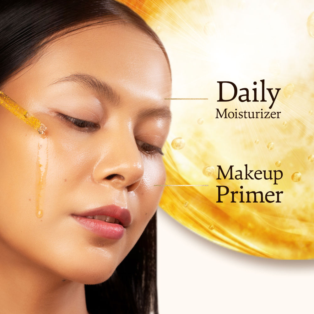 Indulgeo Essentials 24k Rose Gold Face Primer Oil Lightweight Hydration & Radiant Finish