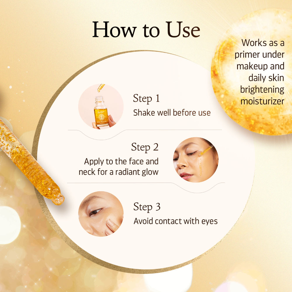 Indulgeo Essentials 24k Rose Gold Face Primer Oil Lightweight Hydration & Radiant Finish