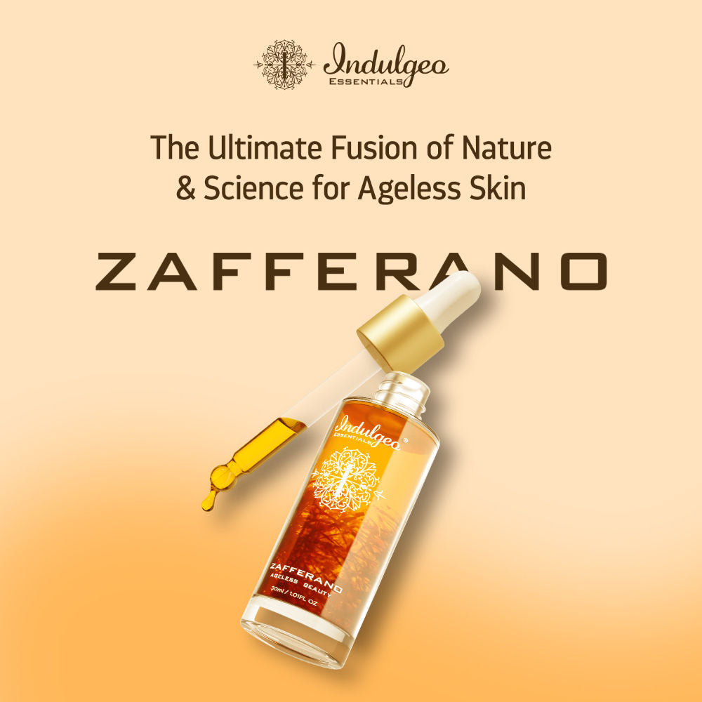 Indulgeo Essentials Ageless Beauty Zafferano Oil With Saffron, Lupin Seed Extract, Coenzyme Q10