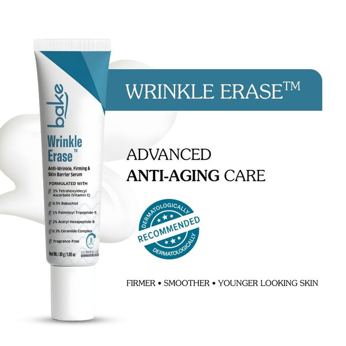BAKE Wrinkle Erase Anti-Wrinkle, Firming & Skin Barrier Serum Cream For Fine Lines, Aging Skin