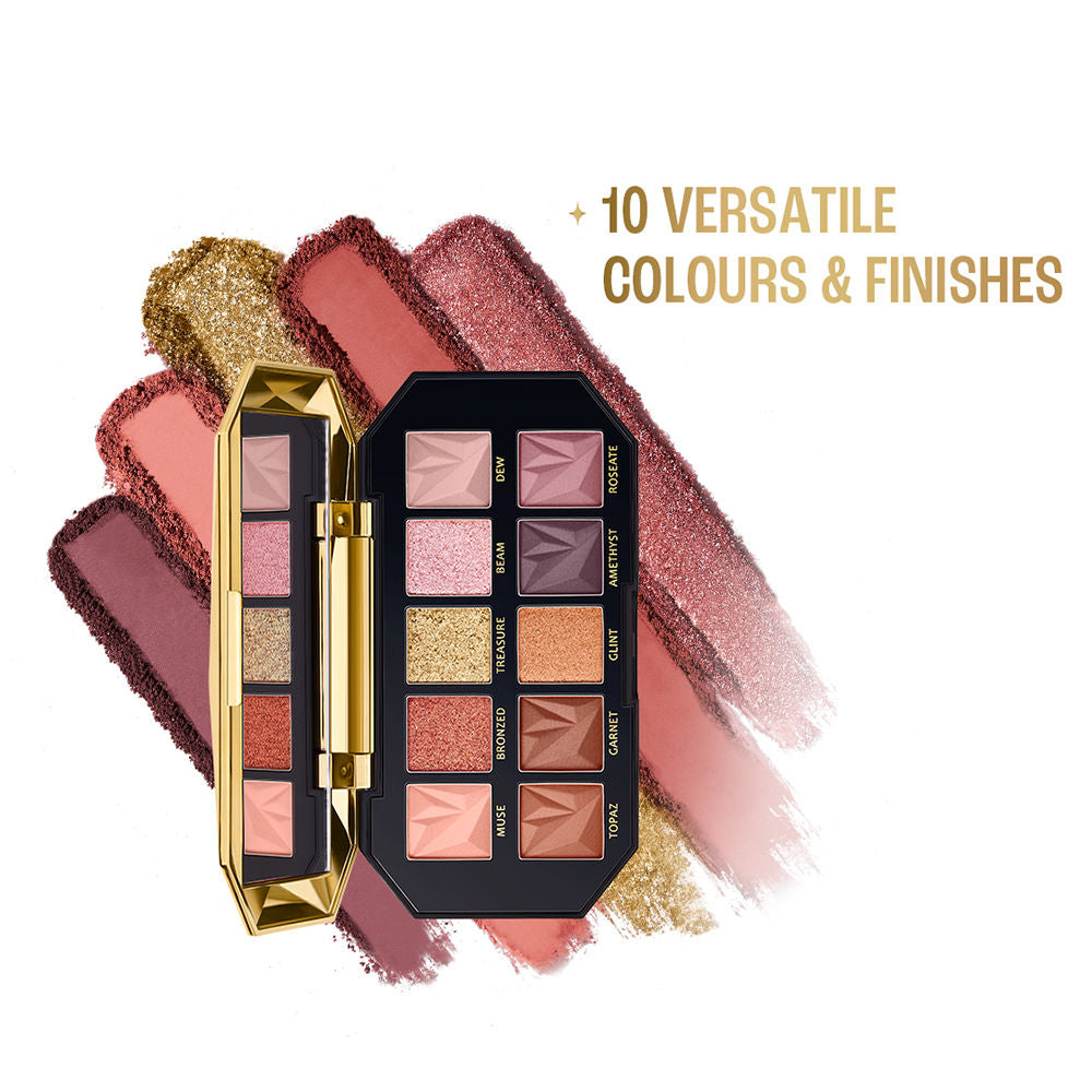 Lakme Be-Jewel Multichrome Eyeshadow Palette, 10 Shimmery Shades