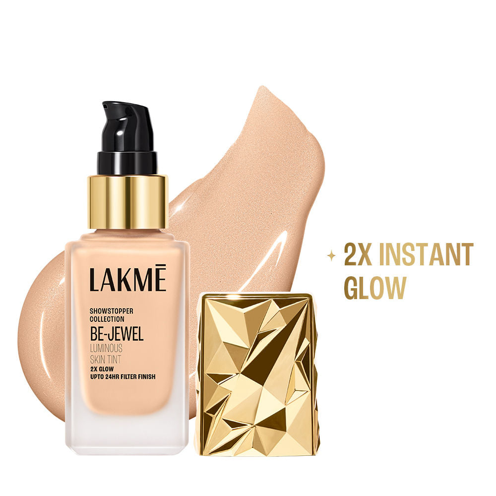 Lakme Be-Jewel Luminous Skin Tint - 24HR Long Lasting, Up To 2X Luminous Glow