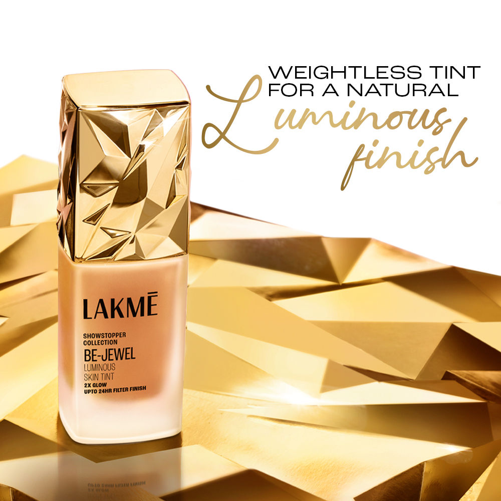 Lakme Be-Jewel Luminous Skin Tint - 24HR Long Lasting, Up To 2X Luminous Glow
