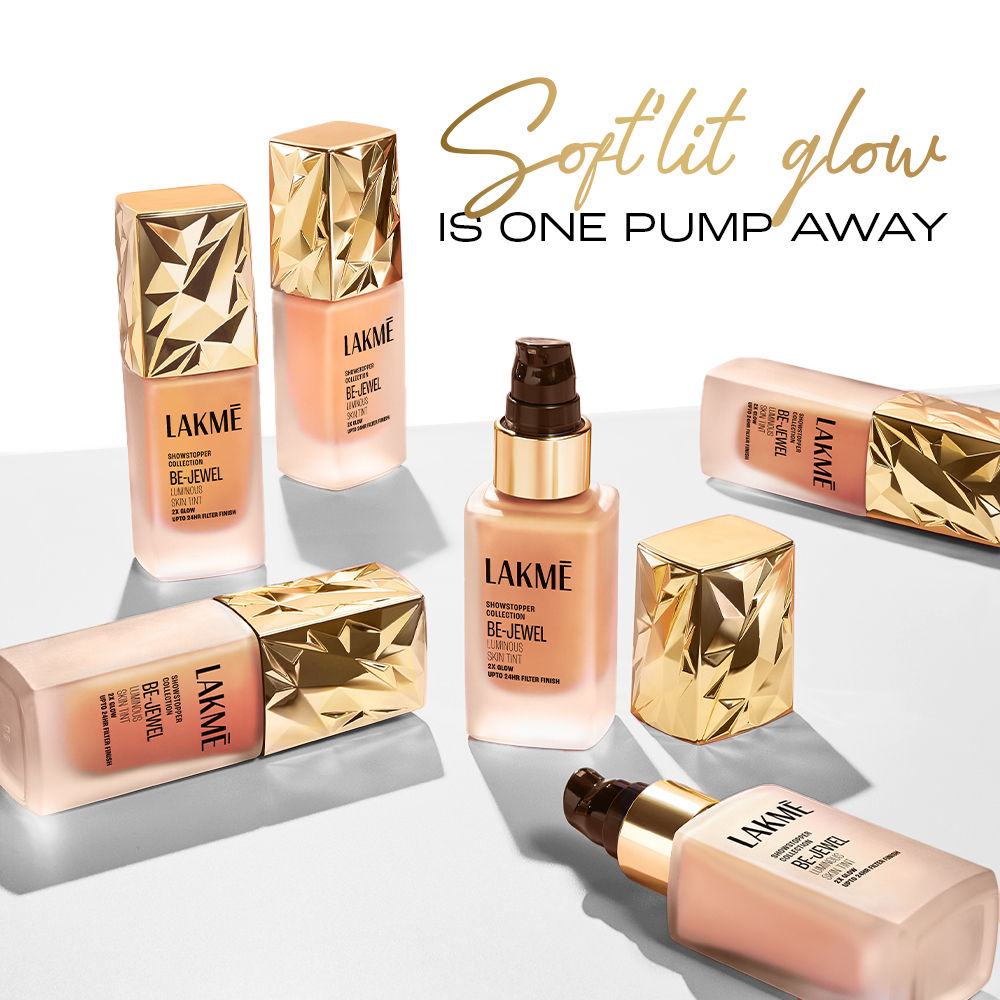 Lakme Be-Jewel Luminous Skin Tint - 24HR Long Lasting, Up To 2X Luminous Glow
