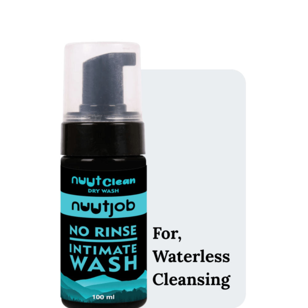 Nuutjob Nuutclean Dry Wash No Water Needed Anti-Itch, pH Balanced For Men