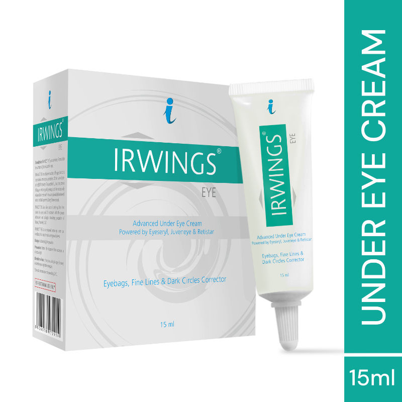 IRWINGS Under Eye Dark Circle Cream with JuvenEye & Retistar for Eyebags, Gine Lines