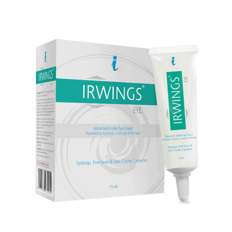 IRWINGS Under Eye Dark Circle Cream with JuvenEye & Retistar for Eyebags, Gine Lines