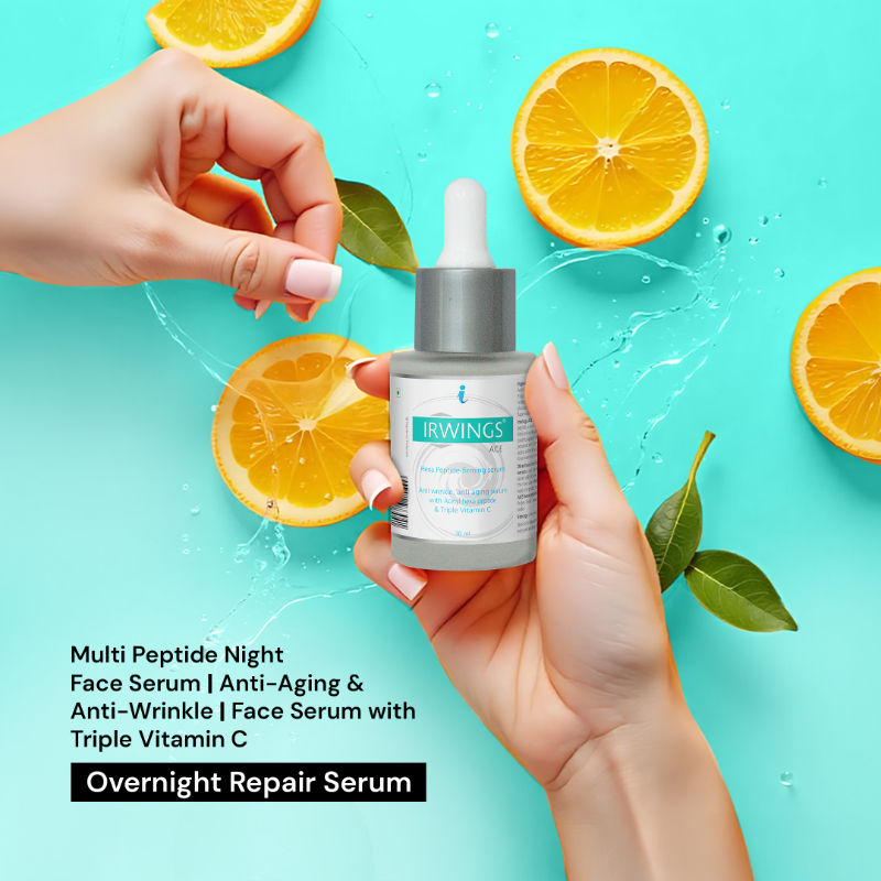 IRWINGS Ace Face Serum Anti Wrinkle, Anti Aging Serm with Peptides & Tripple Vitamin C