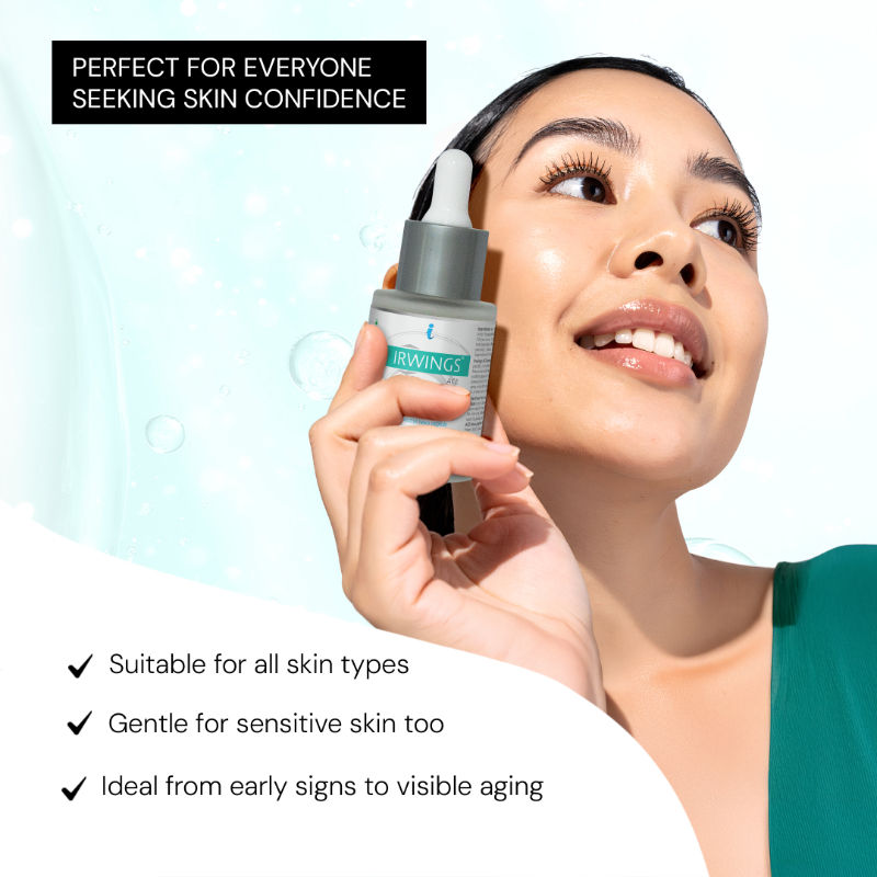 IRWINGS Ace Face Serum Anti Wrinkle, Anti Aging Serm with Peptides & Tripple Vitamin C
