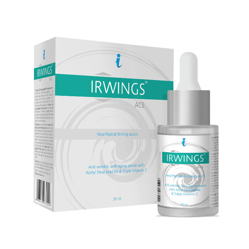 IRWINGS Ace Face Serum Anti Wrinkle, Anti Aging Serm with Peptides & Tripple Vitamin C