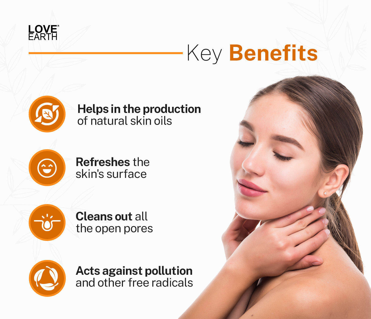 Love Earth Vitamin C Face Wash with Vitamin C Ashwgandha for Skin Hydration & Skin Radiance
