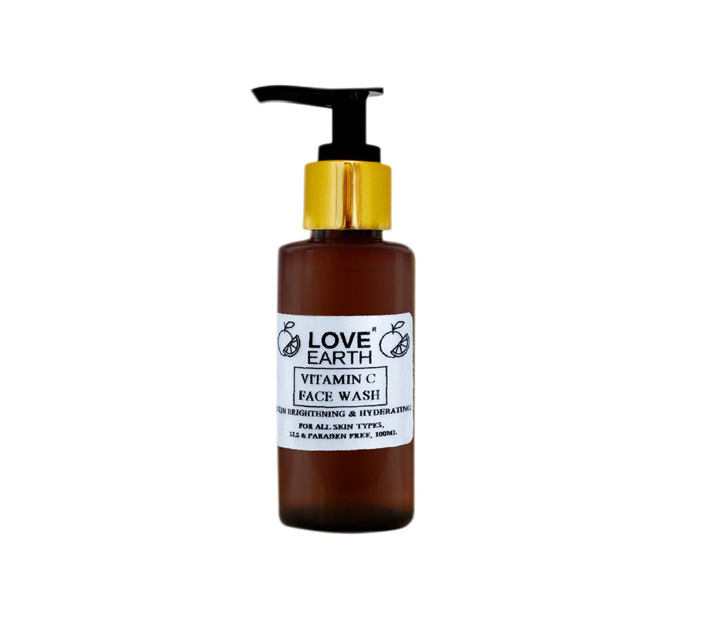 Love Earth Vitamin C Face Wash with Vitamin C Ashwgandha for Skin Hydration & Skin Radiance