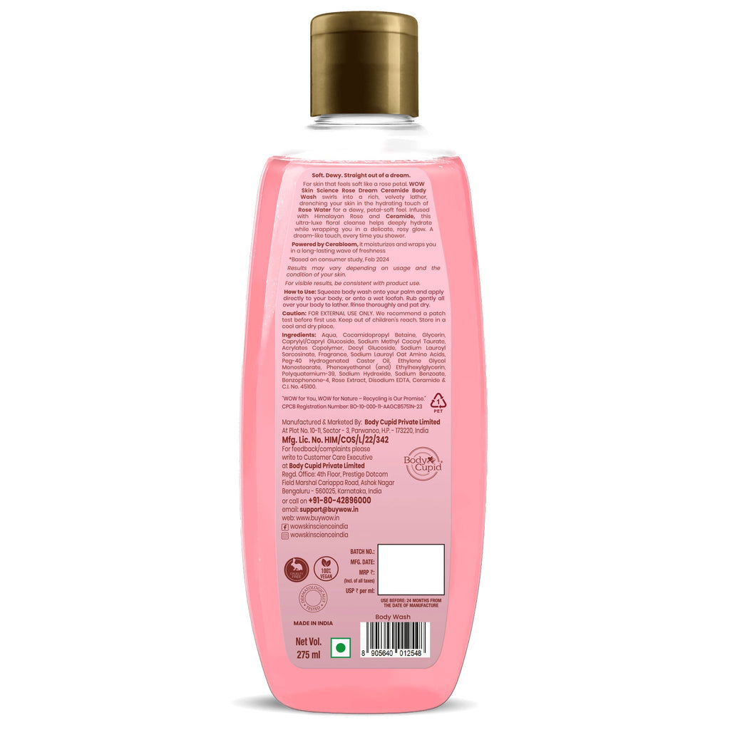 WOW Skin Science Rose Dream Body Wash