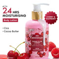 Wanderlust Sugar Plum Cherry Perfume Body Lotion - Upto 24 Hrs Moisturisation
