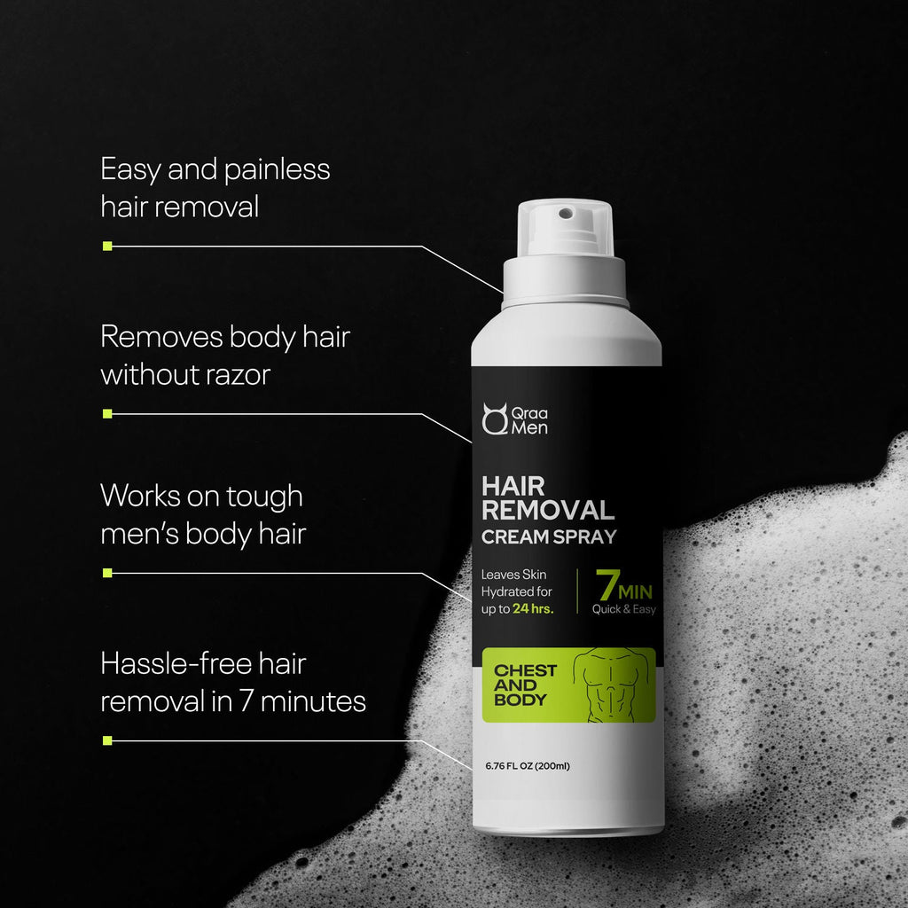 Qraa Men Hair Removal Cream Spray For Men