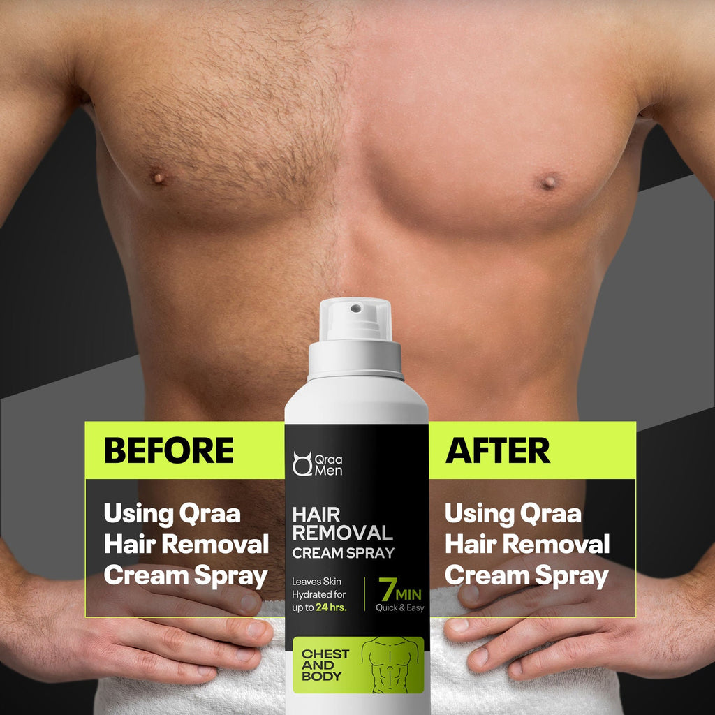 Qraa Men Hair Removal Cream Spray For Men