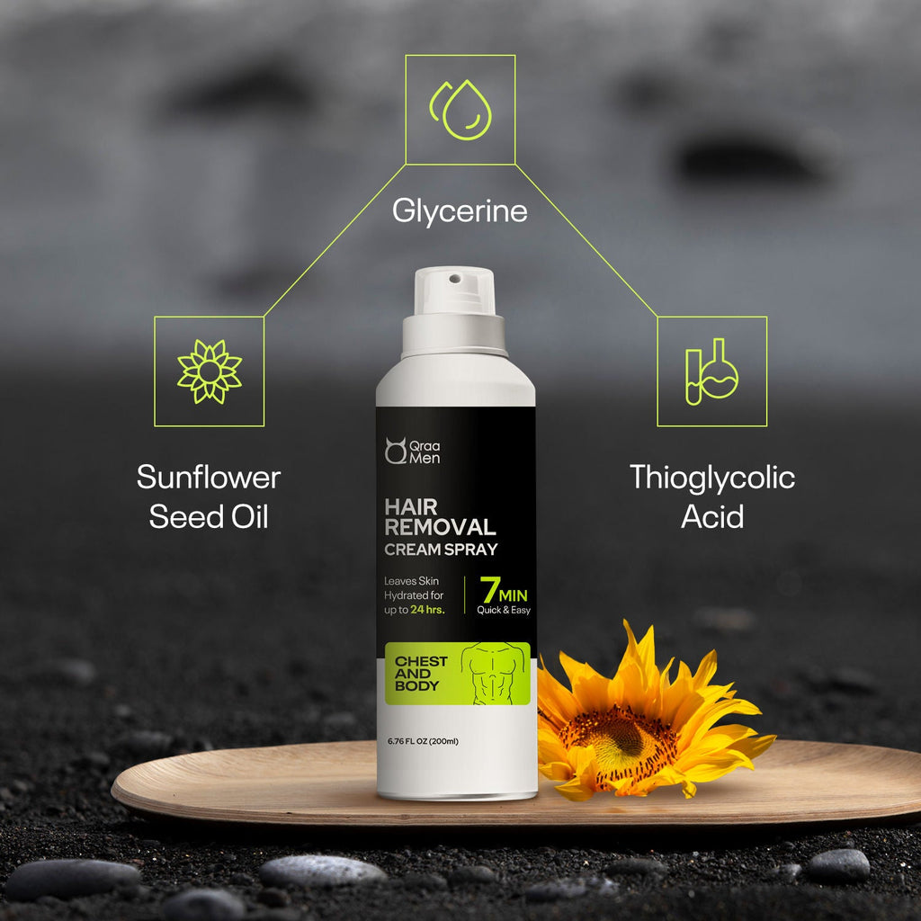 Qraa Men Hair Removal Cream Spray For Men