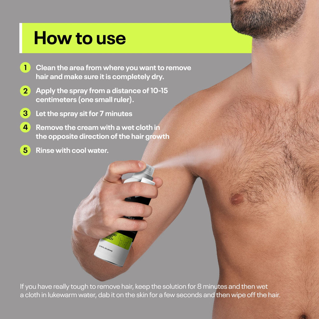 Qraa Men Hair Removal Cream Spray For Men