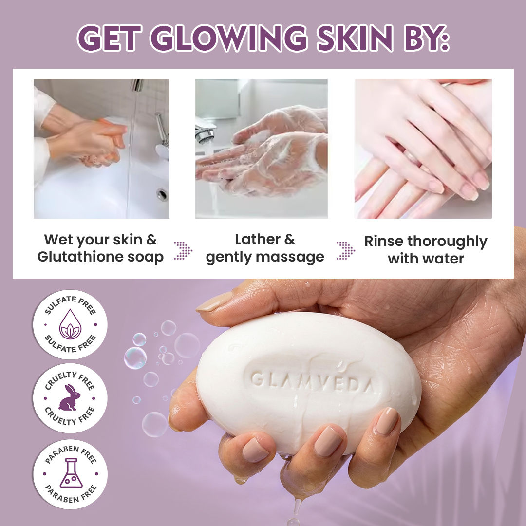 Glamveda 1% Glycolic Acid & 1% Salicylic Acid Body Acne Soap