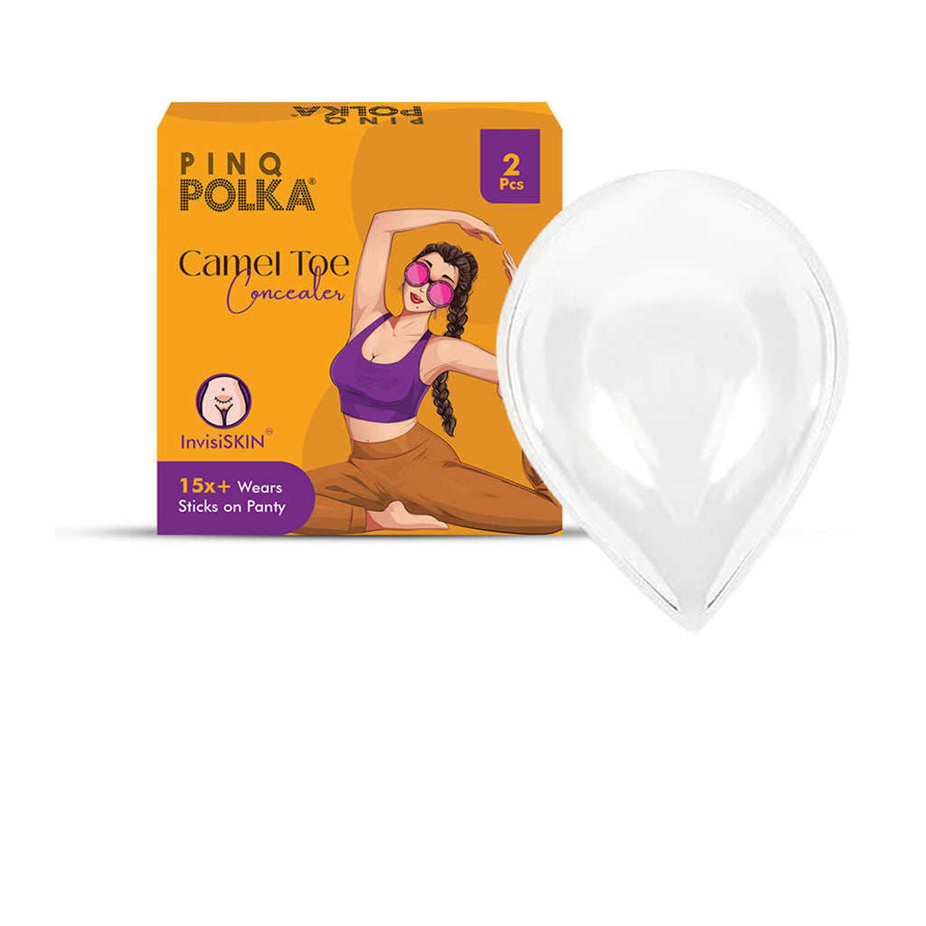 PINQ POLKA Camel Toe Concealer Transparent Reusable Invisible for Yoga & Activewear