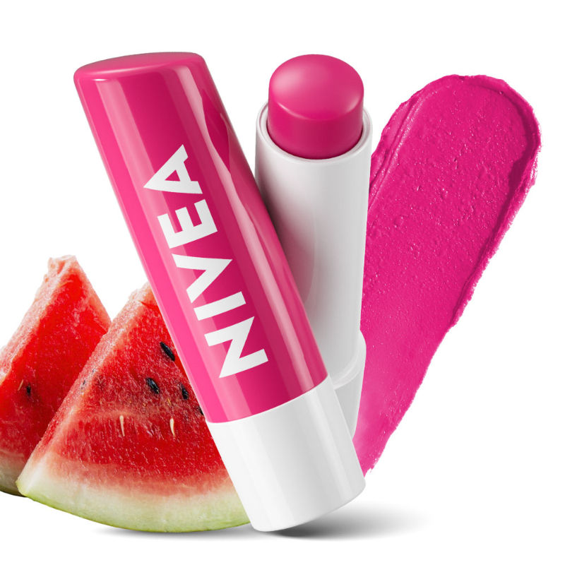 NIVEA Tinted Lip Balm With Natural Oils & 24H Melt-In Moisture Cherry Shine
