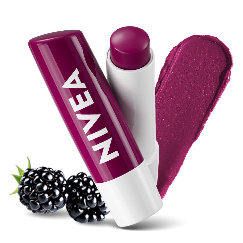 NIVEA Tinted Lip Balm With Natural Oils & 24H Melt-In Moisture Cherry Shine