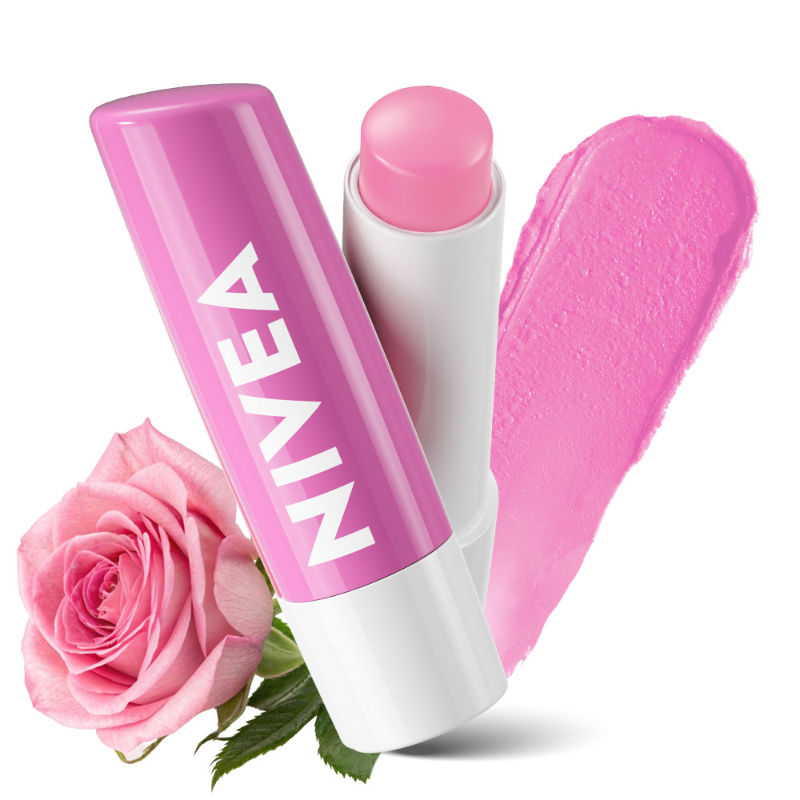 NIVEA Tinted Lip Balm With Natural Oils & 24H Melt-In Moisture Cherry Shine
