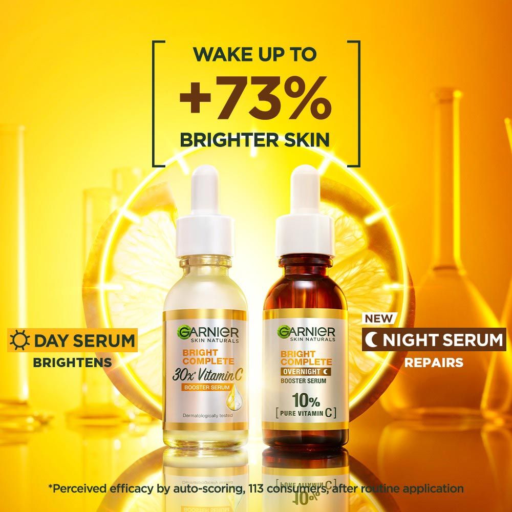 Garnier Bright Complete Vitamin C+ Serum with 10% Pure Vitamin C to Repair & Brighten Skin