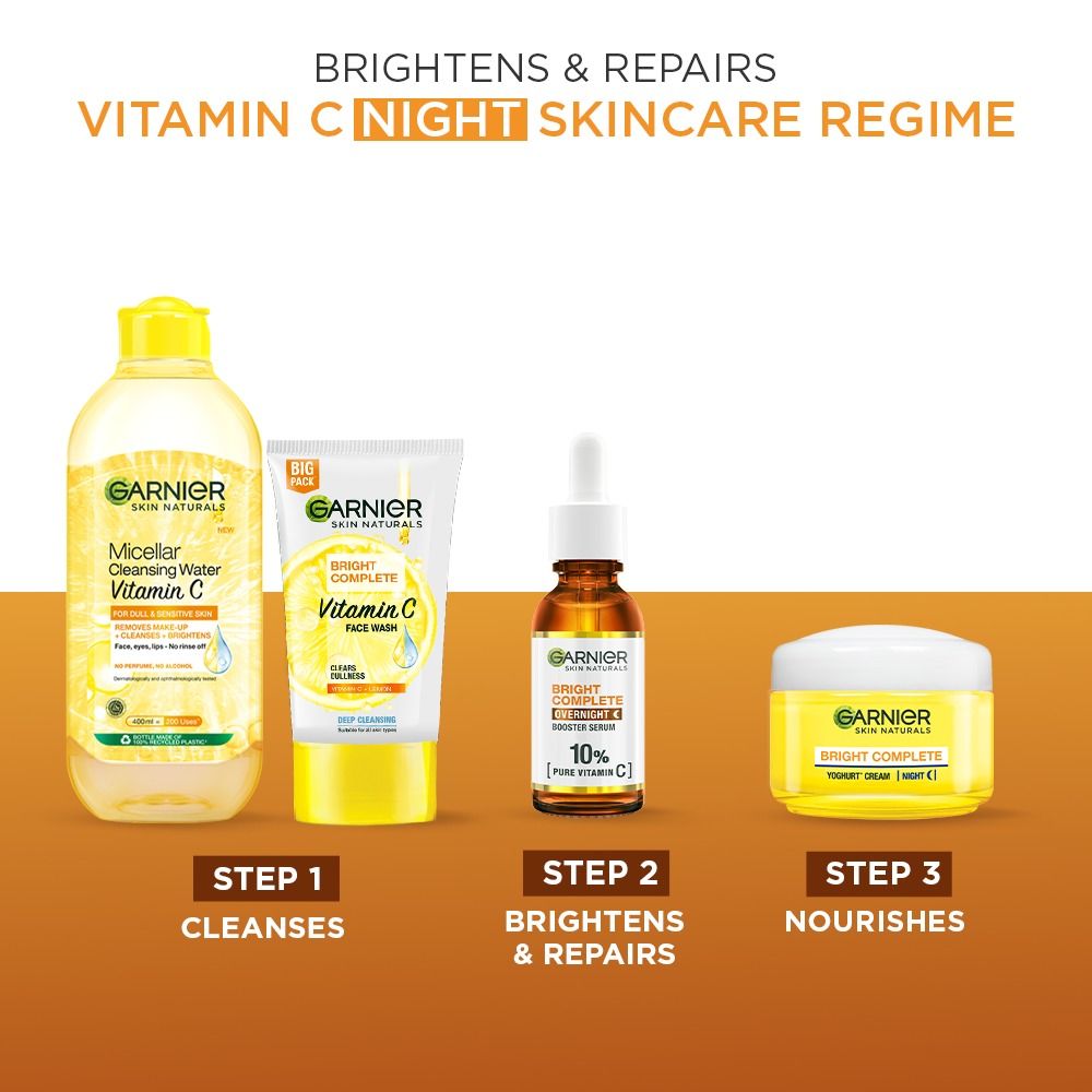 Garnier Bright Complete Vitamin C+ Serum with 10% Pure Vitamin C to Repair & Brighten Skin