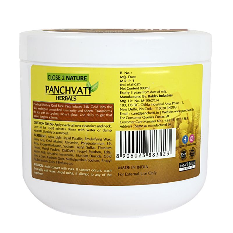 Panchvati Herbals Gold Face Pack with Gold Dust