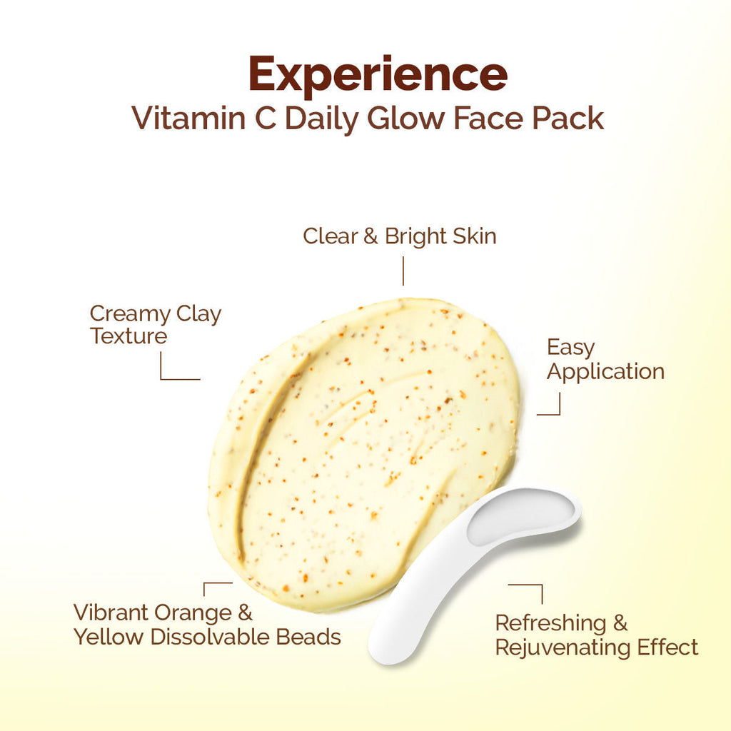Mamaearth Vitamin C Daily Glow Face Pack for Refreshing, Rejuvenating & Brightening Skin