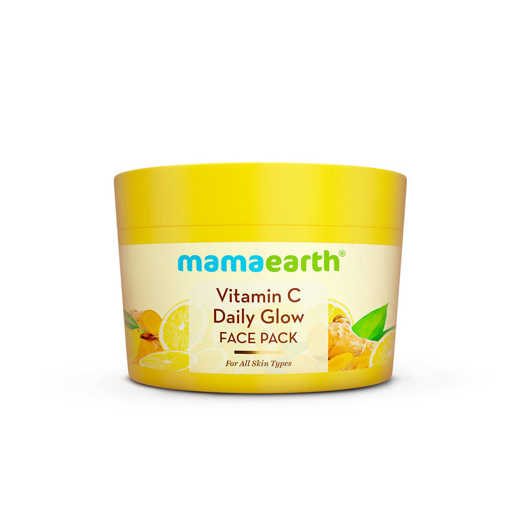 Mamaearth Vitamin C Daily Glow Face Pack for Refreshing, Rejuvenating & Brightening Skin