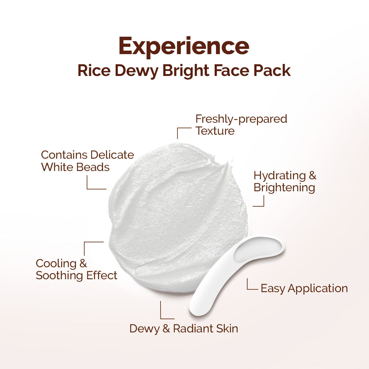 Mamaearth Rice Dewy Bright Face Pack Glass Skin Glow with Rice Water & Niacinamide