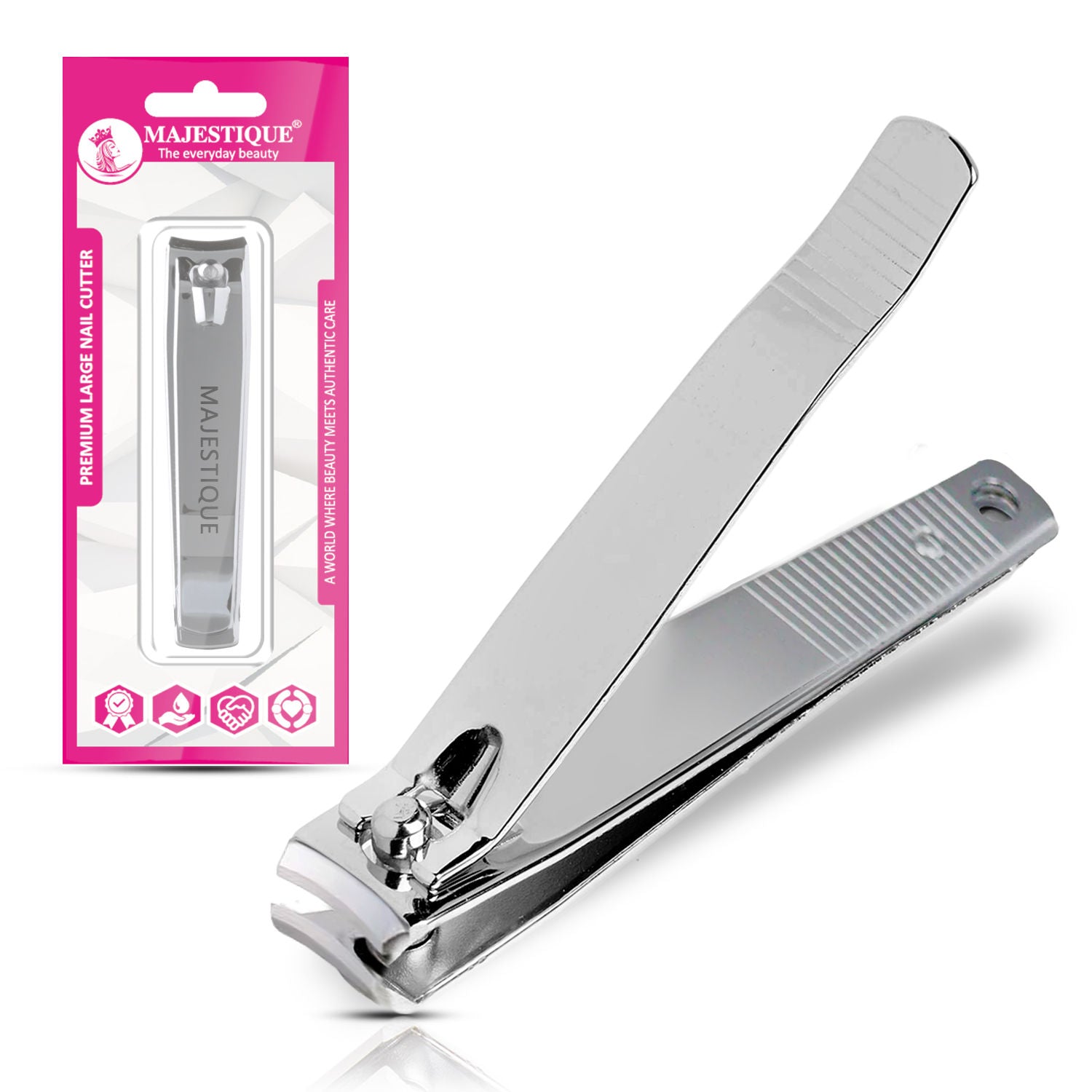 Majestique Premium Large Nail Cutter, Big Nail Cutter For Thick Nails, Toes Nail & Fingernails
