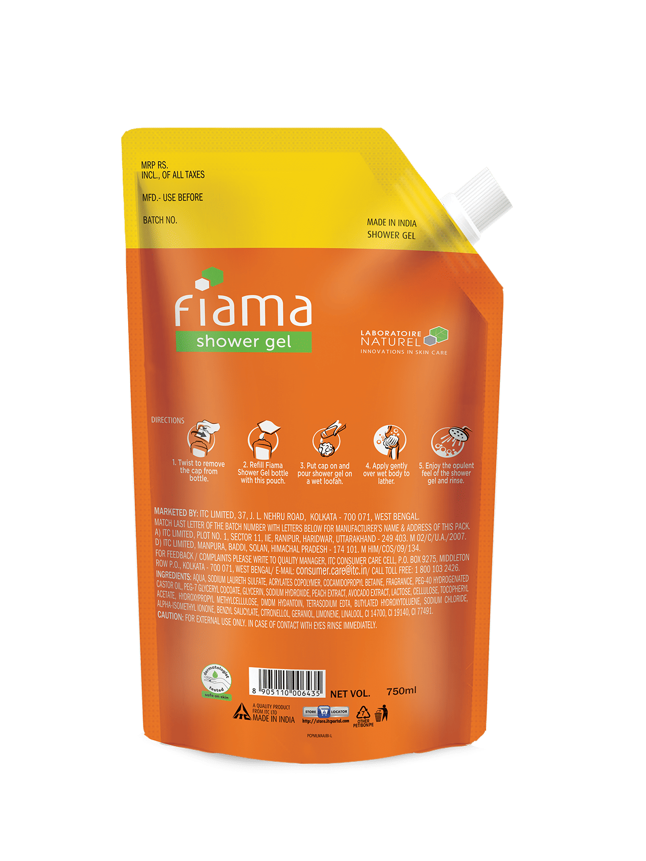 Fiama Peach & Avocado Shower Gel