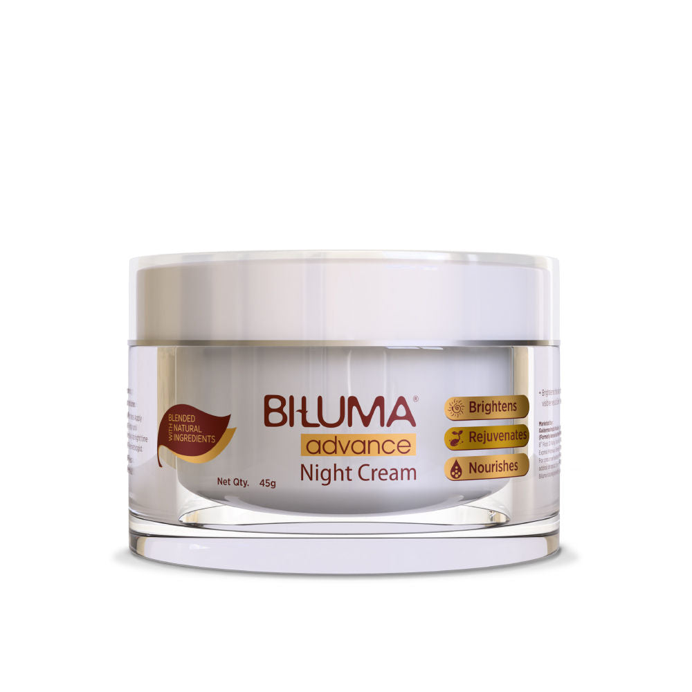 Biluma Night Cream, Vitamin C, Anti-Aging, Fades Fine Lines & Wrinkles, Light Weight