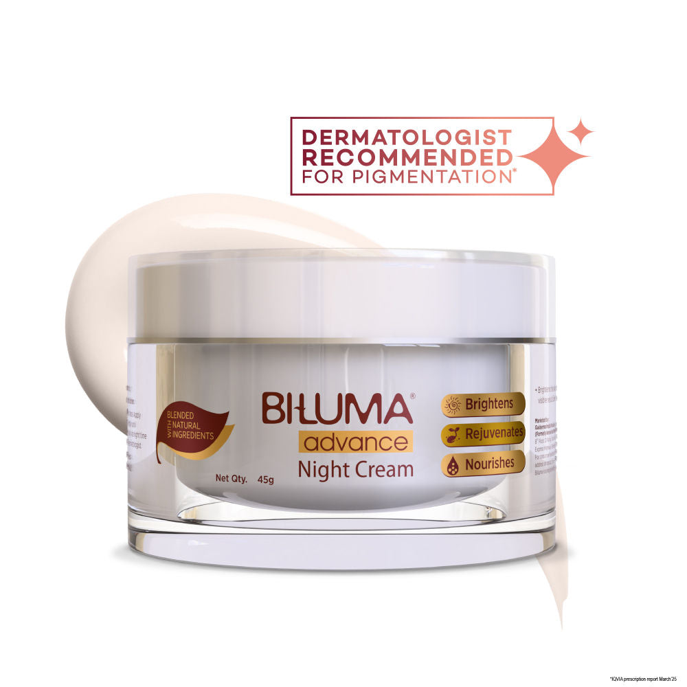 Biluma Night Cream, Vitamin C, Anti-Aging, Fades Fine Lines & Wrinkles, Light Weight