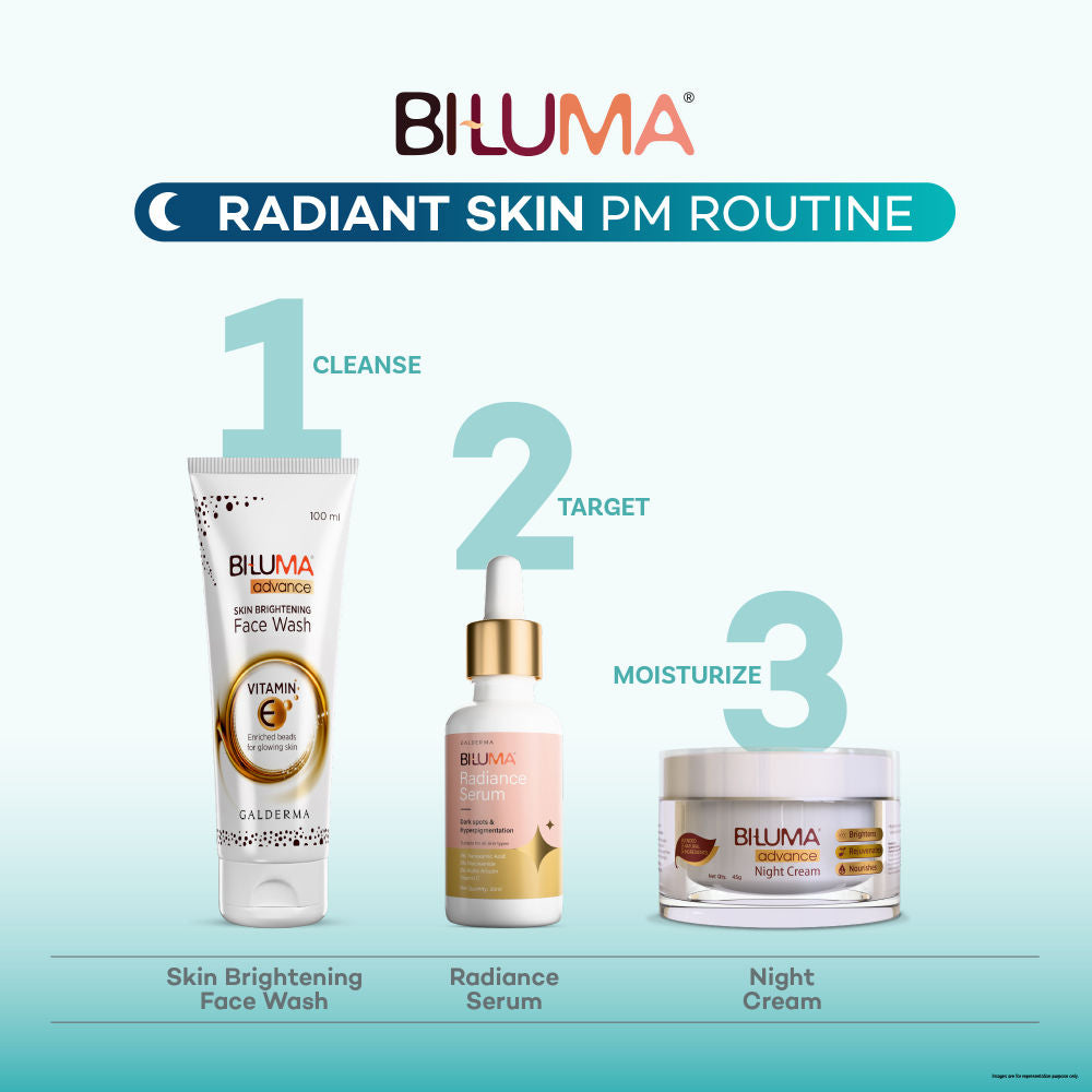 Biluma Night Cream, Vitamin C, Anti-Aging, Fades Fine Lines & Wrinkles, Light Weight