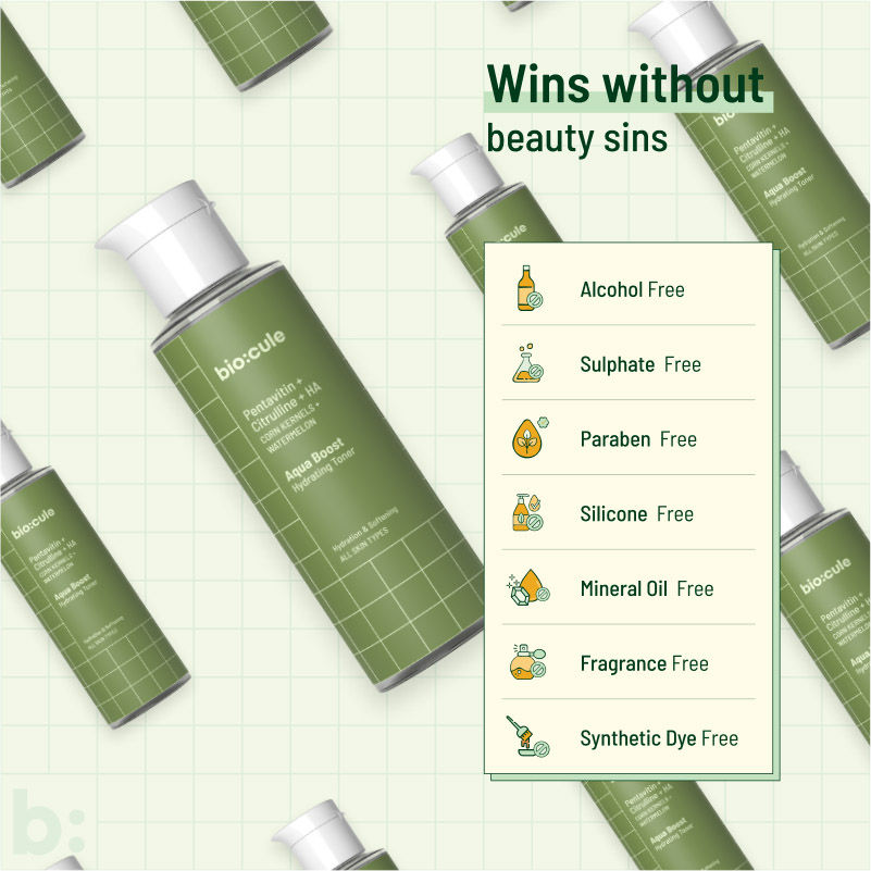 Biocule Aqua Boost Hydrating Face Toner - For All Skin Types