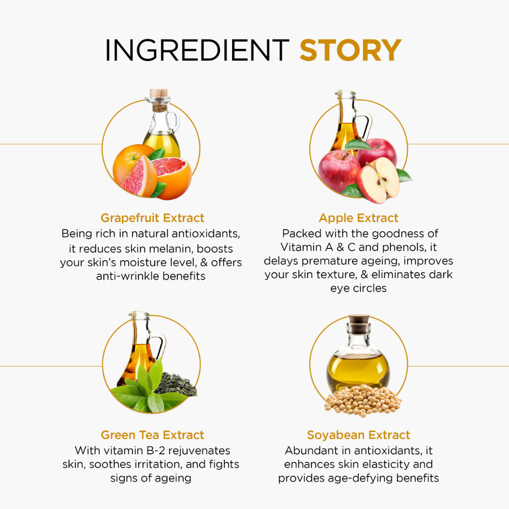 Oshea Herbals Almondfine Face Serum With Grapefruit & Apple Extracts Reduces Wrinkles & Fine Lines