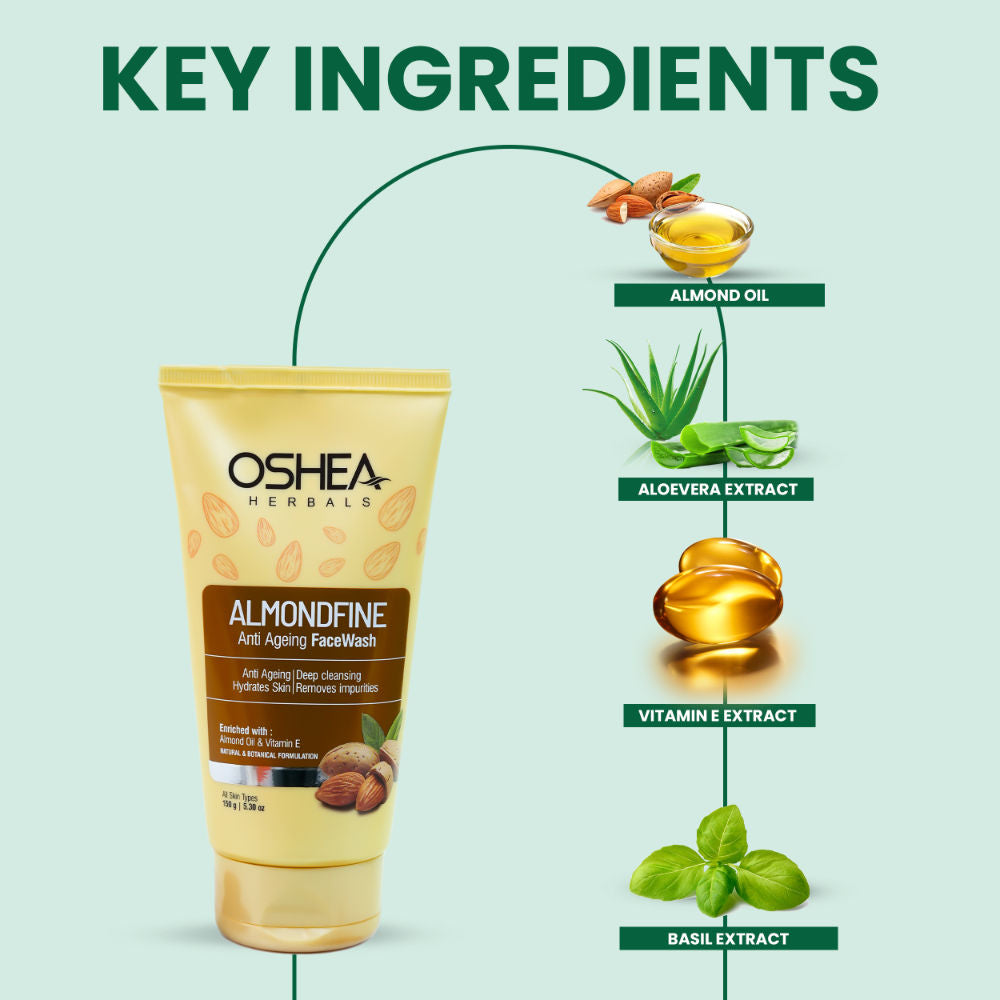 Oshea Herbals Almondfine Anti Ageing Face Wash