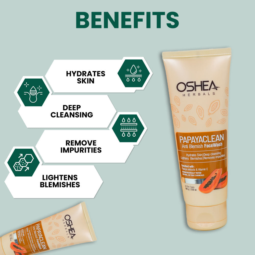 Oshea Herbals Papayaclean Anti Blemish Face Wash