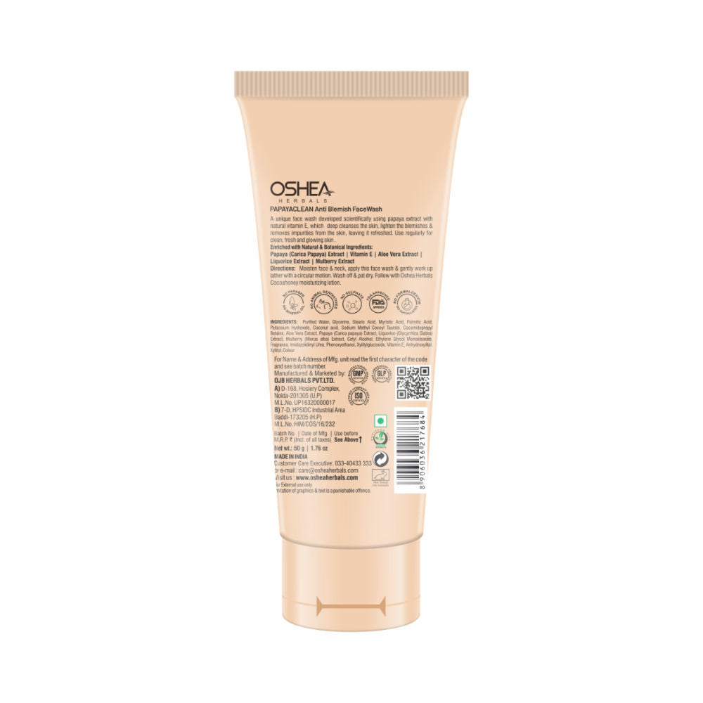 Oshea Herbals Papayaclean Anti Blemish Face Wash