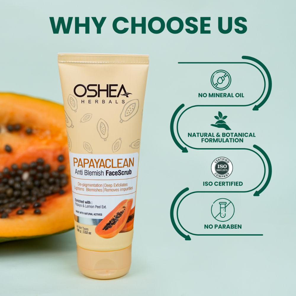 Oshea Herbals Papayaclean Anti Blemish Scrub