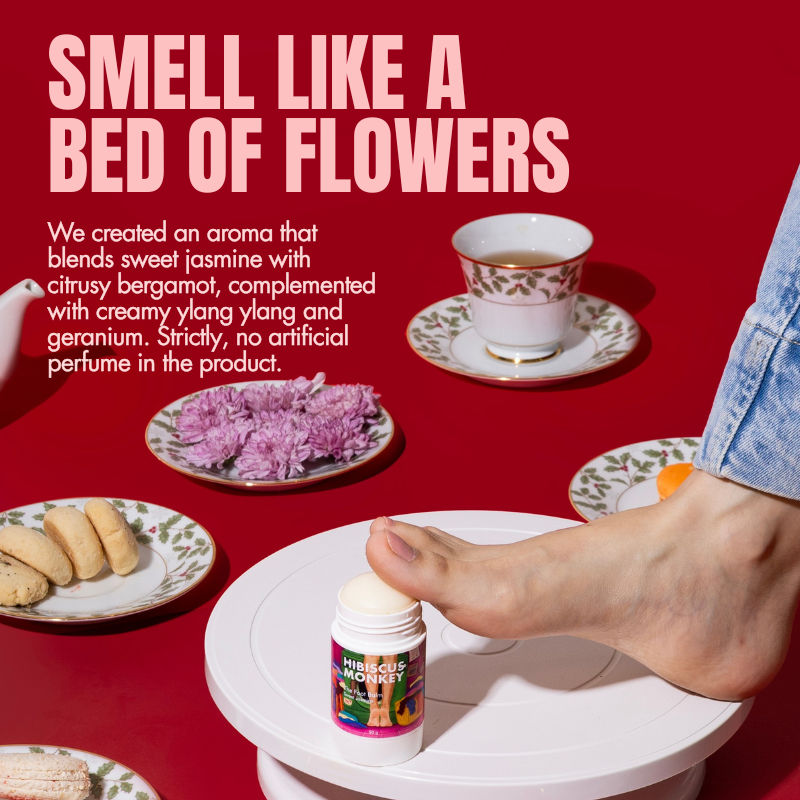 Hibiscus Monkey The Foot Balm For Dry Feet & Cracked Heels