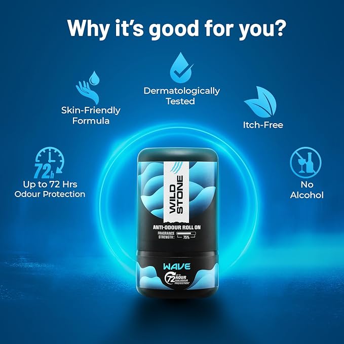 Wild Stone Wave Anti Odour Roll On