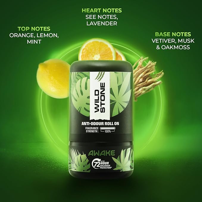 Wild Stone Awake Anti Odour Roll On