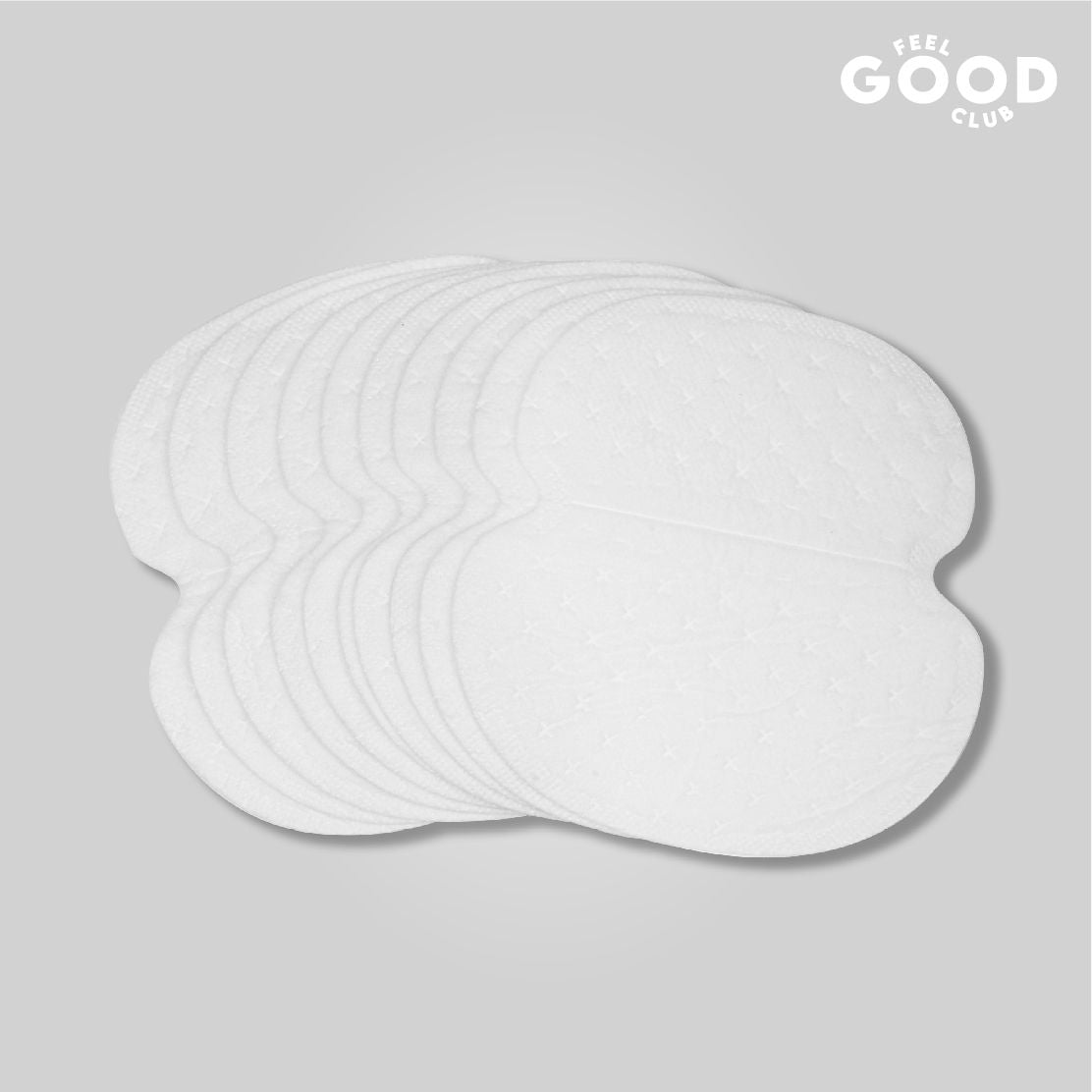 Feel Good Club Underarm Sweat Pads - 10 Pcs For Men & Women To Absorb Sweat Prevent Stains & Odour